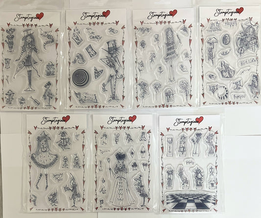 Clear Polymer Stamp A6 Alice full collection 1 FREE